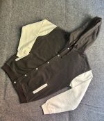 Cotton Button Hoodie ( Black ) - Image 2