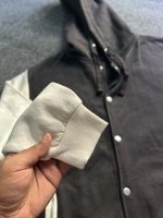 Cotton Button Hoodie ( Black ) - Image 3