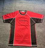 Premium Cotton T-shirt (Black-Red) - Image 2