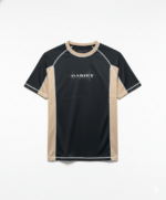 Premium Cotton T-shirt (Black-Off white)